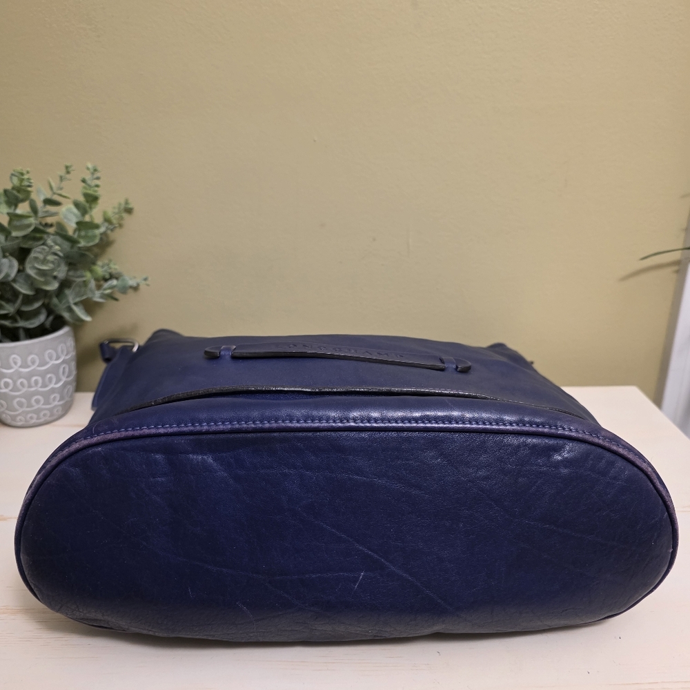 Longchamp | Indigo Leather 3D Hobo Bag - Picture 9 of 16
